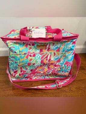 Lilly Pulitzer Pink Multi Floral Insulated Cooler